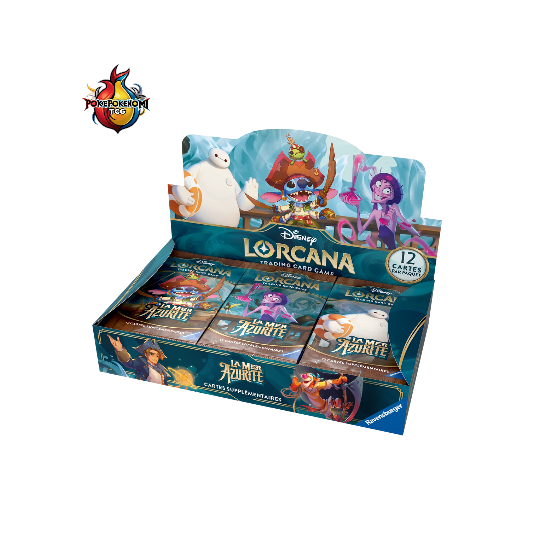 Display Lorcana Disney 24 Boosters - S1V6 - La Mer Azurite - FR