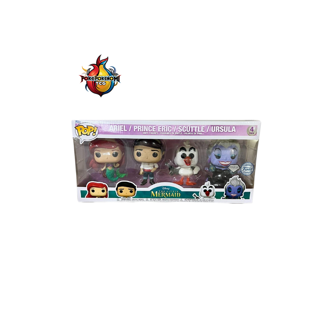 Funko Pop! Vinyl! Disney - Ariel / Prince Eric / Scuttle / Ursula (Diamond) 4-Pack