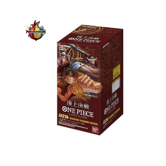Display One Piece Card Game OP-02 Paramount War Box JAP