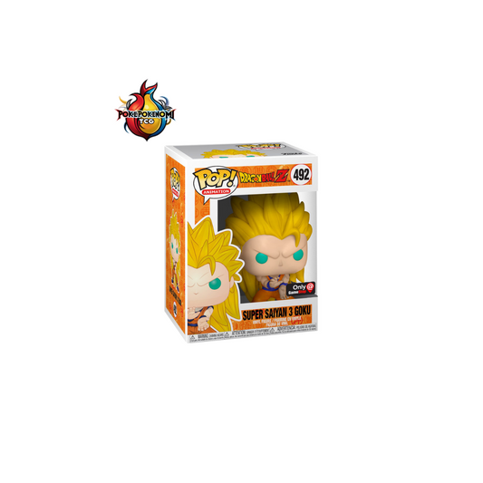 Funko Pop! Animation Dragon Ball Z Super Saiyan 3 Goku GameStop Exclusive Figure #492