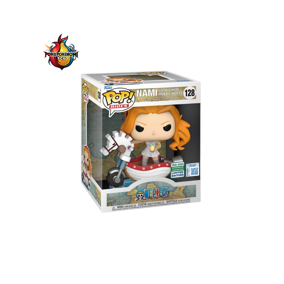 Funko Pop Nami with White Hobby Horse (Rides) #128 [2025 Wondrous Convention Exclusive]